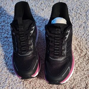 Stylish Black and Pink Women's Sneakers